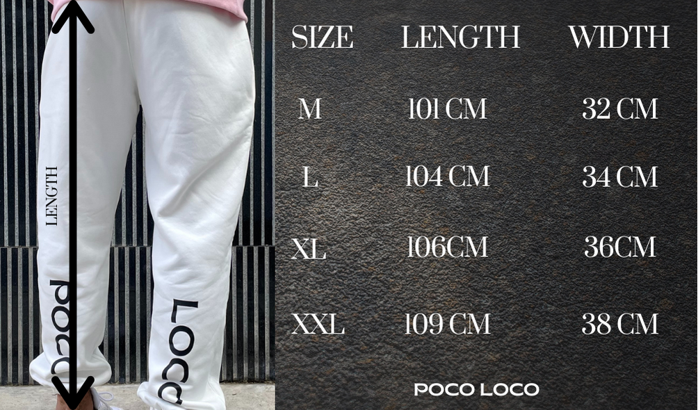 Loco White Joggers