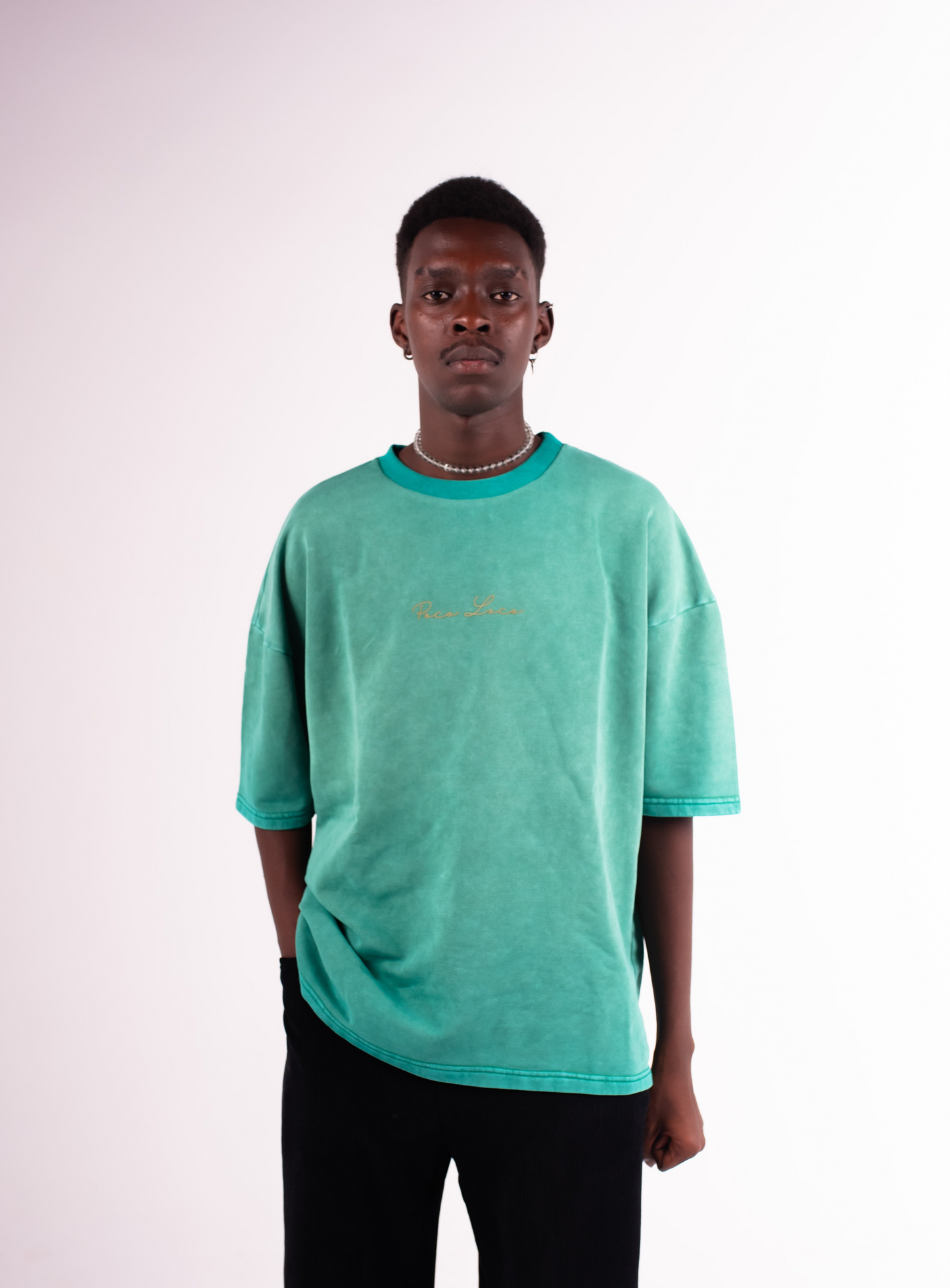 Green Wave Acid Washed Tee