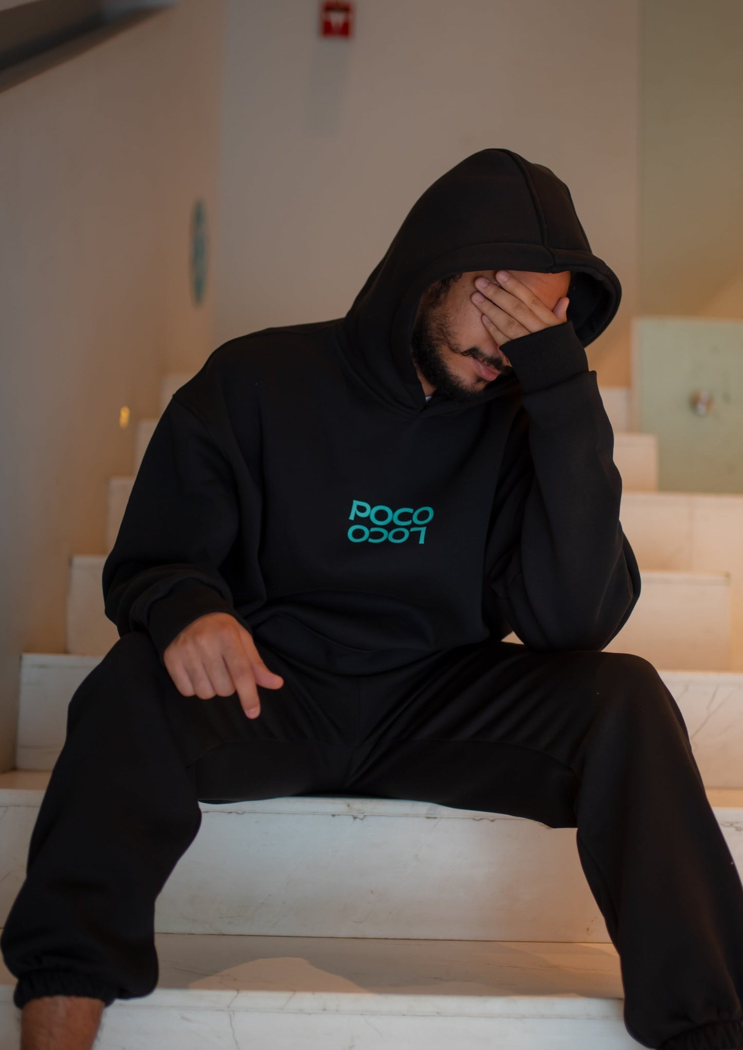 Loco Artistic Black Oversized Hoodie