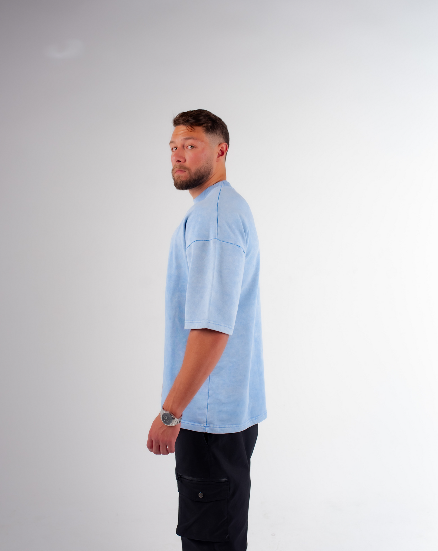 Blue Sky Acid Washed Tee